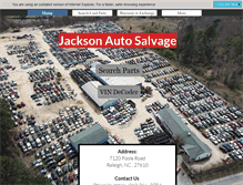 Tablet Screenshot of jacksonautosalvage.com
